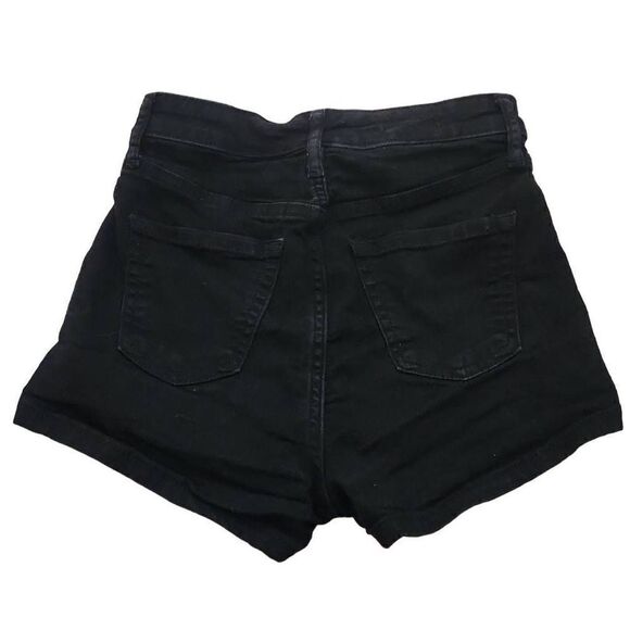 Wild Fable Ladies Size 2 / 26R Black Denim Highest Rise Shorts - Picture 2 of 4
